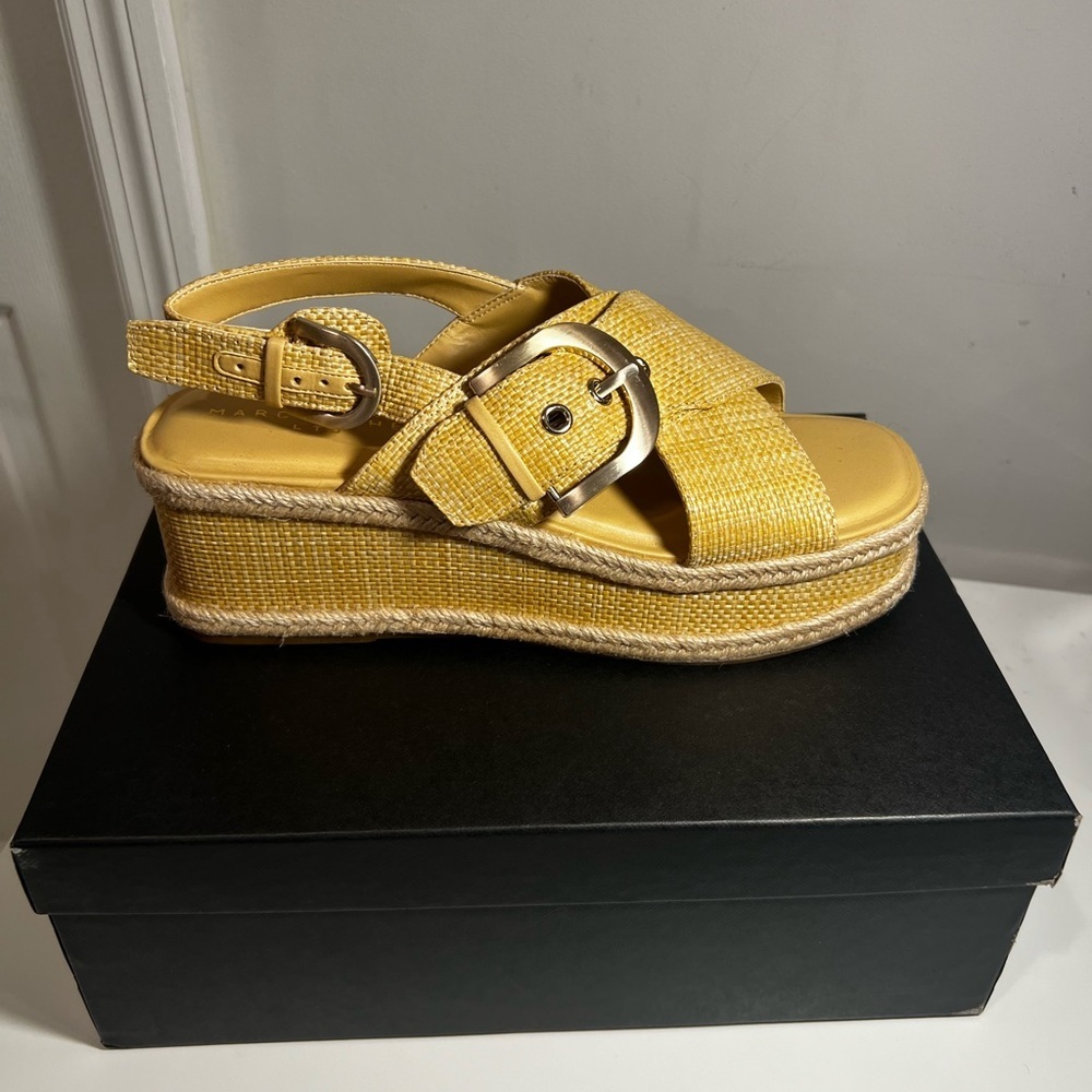 Marc Fisher LTD Renda Slingback Espadrille Platform
Wedge Sandal (Women)size 8.5